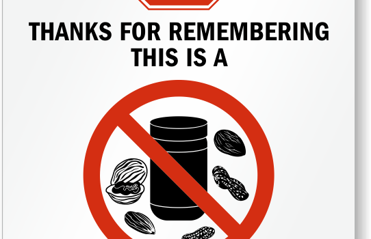Peanut Free School Graphic